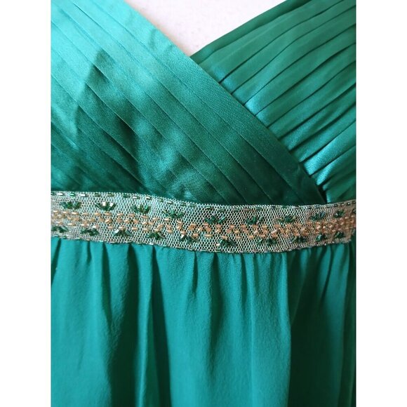 Adrianna Papell Boutique Dress 14 Elegant Halter  Beaded Evening Coctail Party - Picture 4 of 16